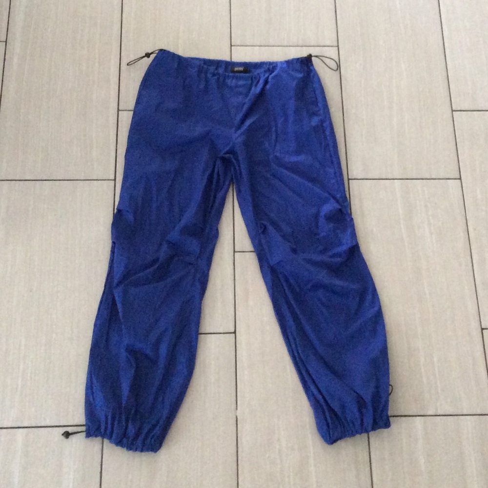 Blue street wear parachute pants Just Polly